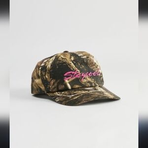 STAYCOOLNYC, Retro Script Camo Hat, Green